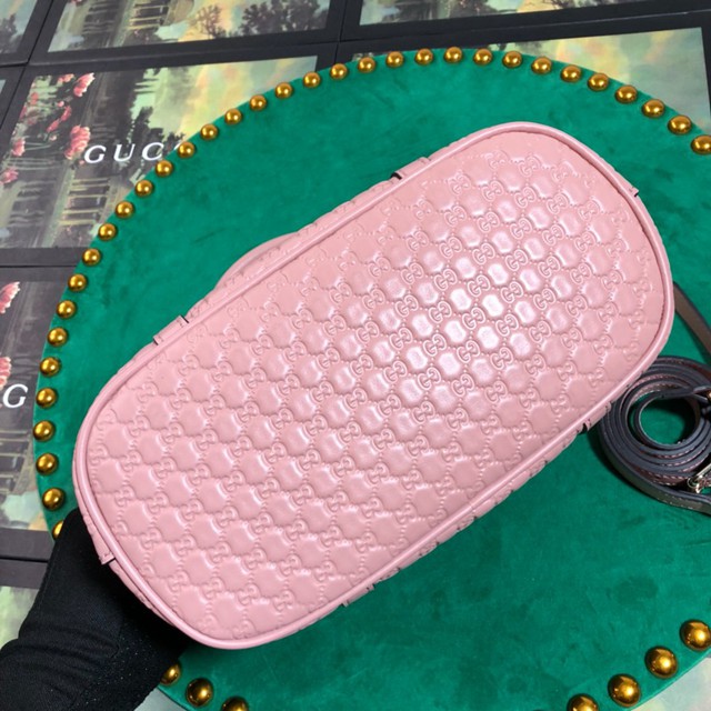 Gucci高仿專櫃女包 449654 古馳GUCCI雙G全皮單肩貝殼包 Gucci手提斜挎貝殼包  gqy2847